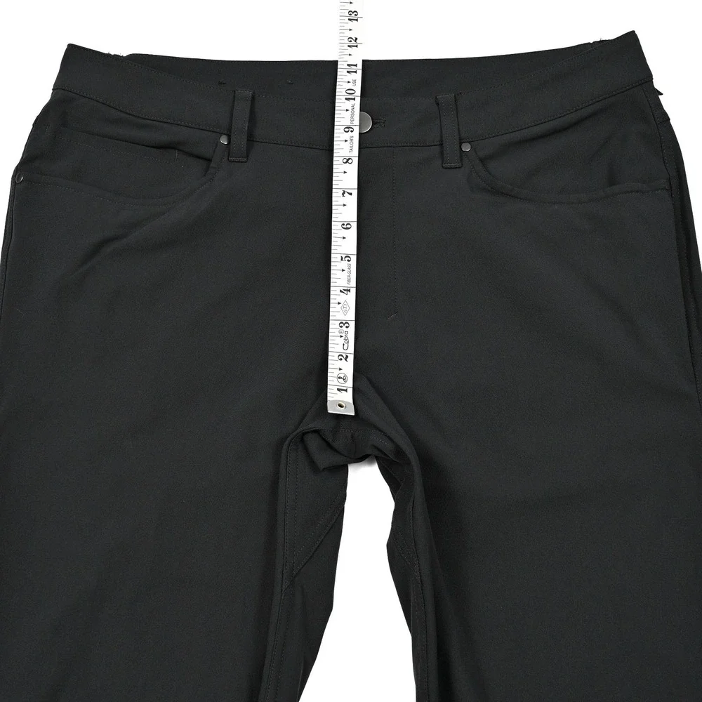 Lululemon Mens 33 (34x33) Gray Chino ABC Chino Pant Warpstreme Athleisure M5ADFS